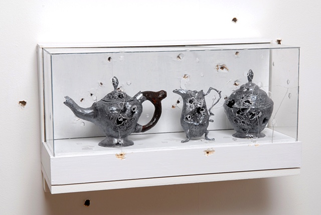 Paul Revere Tea Set with Holes