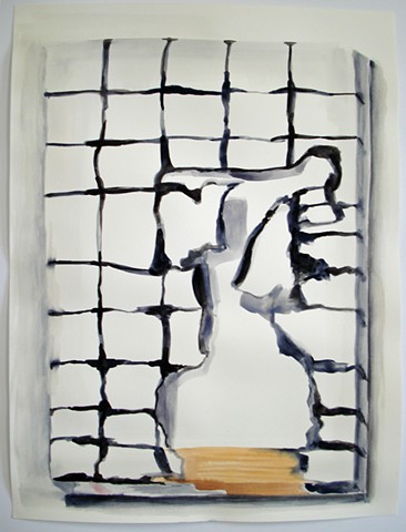 Gridded Canvas with Hole