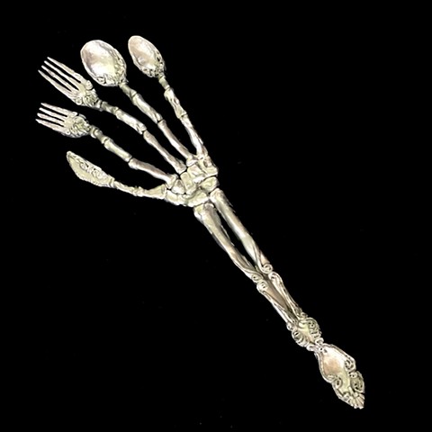 Silver Skeleton Series: Right Hand Silverware