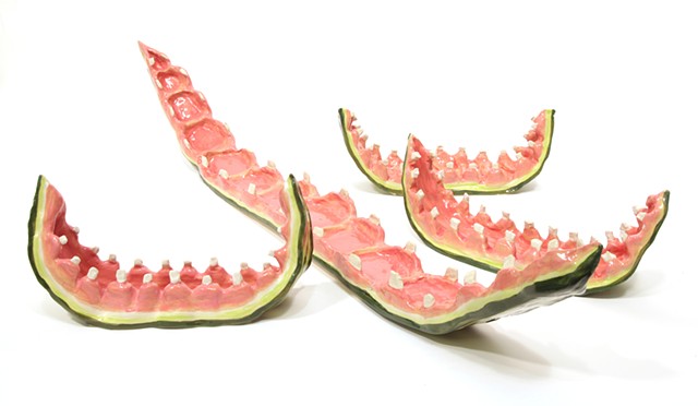 Watermelon Rinds with Teeth