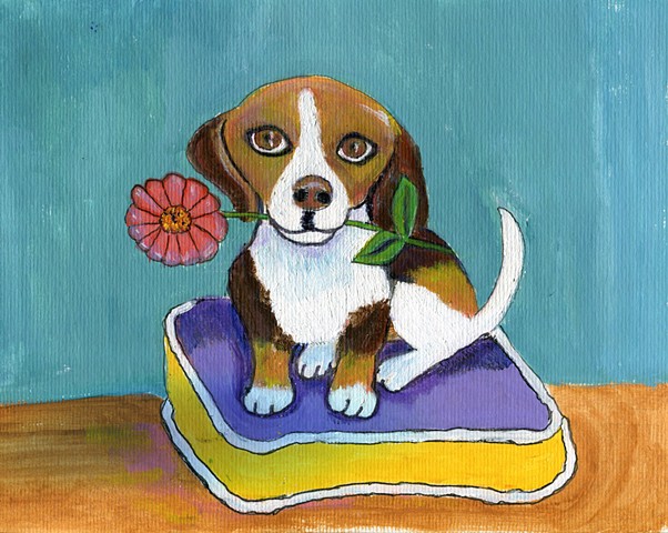 Cute beagle painting for sale 