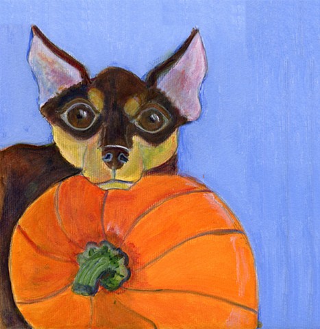 Halloween Chihuahua painting