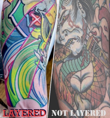 LAYERING vs STANDARD Eric Cooper San Diego Tattoo Denver Colorado art, Hawaii art, guru.