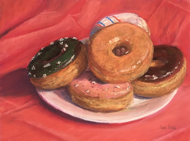 An assortment of Dunkin' doughnuts