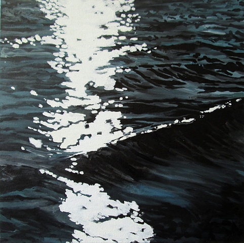 Oil painting of the ocean by Becky Kisabeth Gibbs