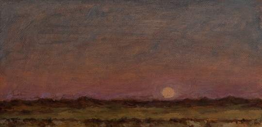 Moonrise over Many Farms