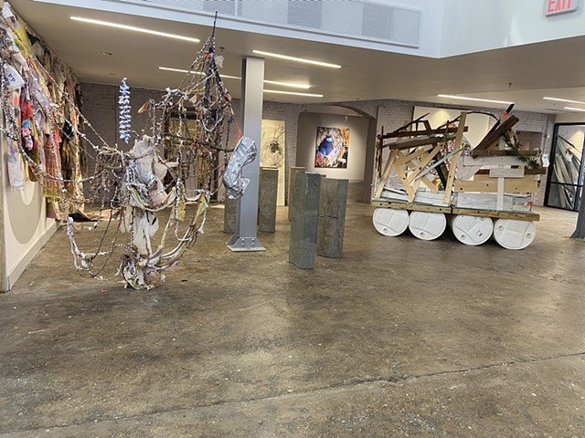 Installation View, Between Two Lights at 1616 Rowan St