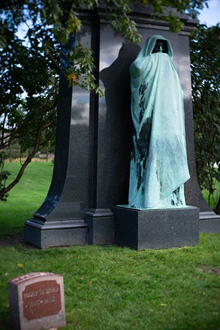 "Eternal Silence" (sculptor, Lorado Taft, Graceland Cemetery, Chicago)