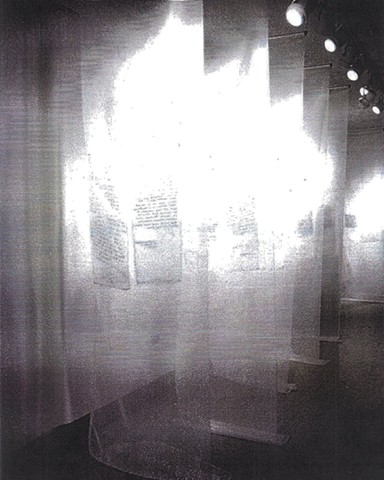 State Controlled" (A Collaborative Installation with Adult Literacy Students from Lehman College), Bronx Museum of the Arts, Bronx, NY, 1992