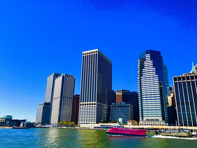 New York, New York (Pink Barge, Lower Manhattan), 2016