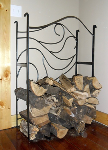 Decorative Iron Wood Rack