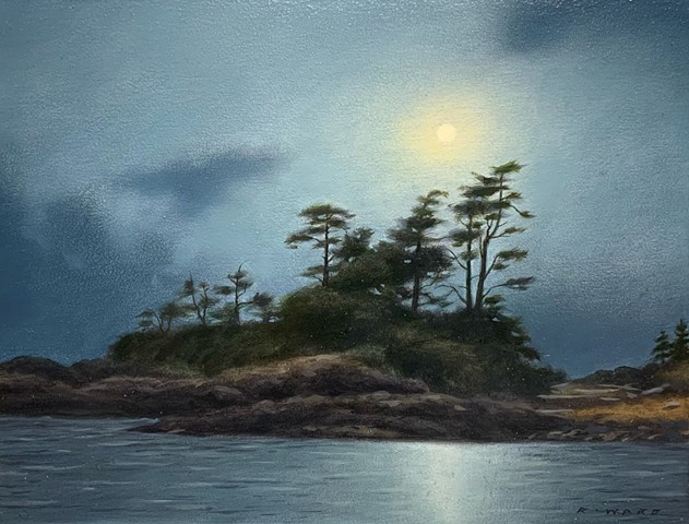 Coastal Nocturne, Study (sold)