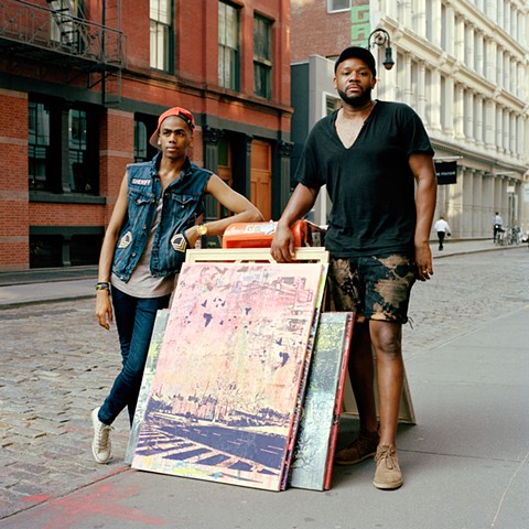 Darren, Model and Carlito, Artist, Soho, New York 2013