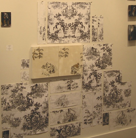 Toile Installation at Schoolhouse Gallery