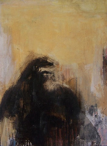 Gorilla Mona Lisa Portrait 