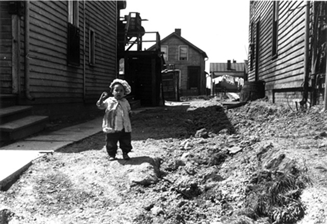 Untitled (child in rural town)