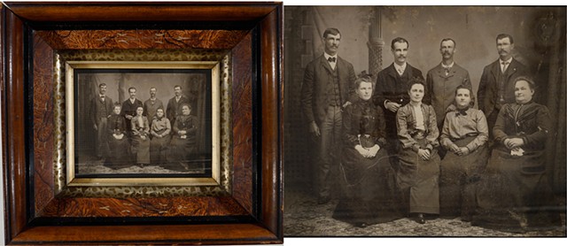 *CASSIDY & CO.* Untitled (Roe family portrait, all identified on print verso)  N.D.; c. 1890