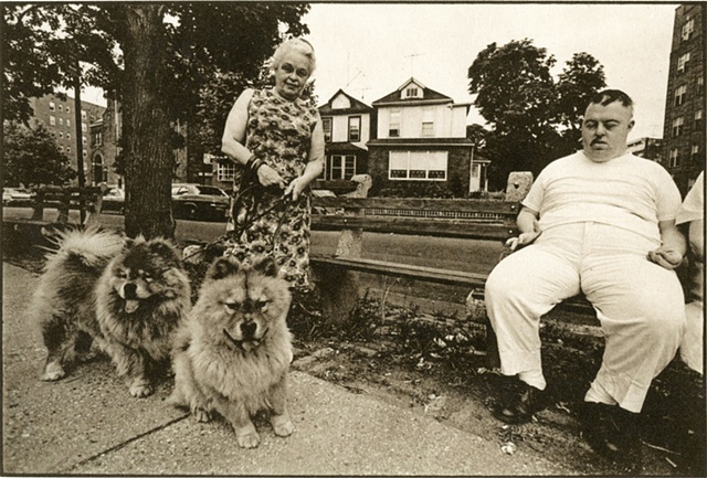 Untitled (couple in park with 2 dogs)