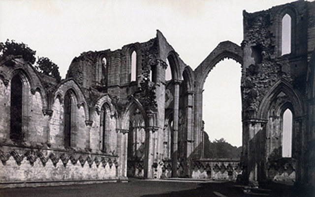 PHOTOGRAPHER UNKNOWN  Untitled (English cathedral ruins)    c 1880s 