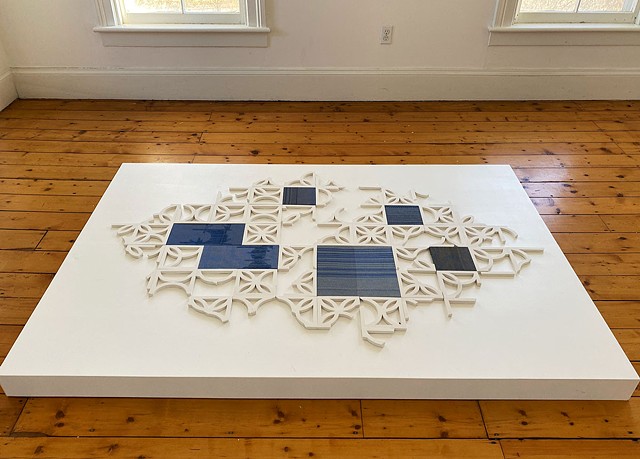 my small and boxed-in freedom (installed at Love Apple Art Space, Ghent, NY)