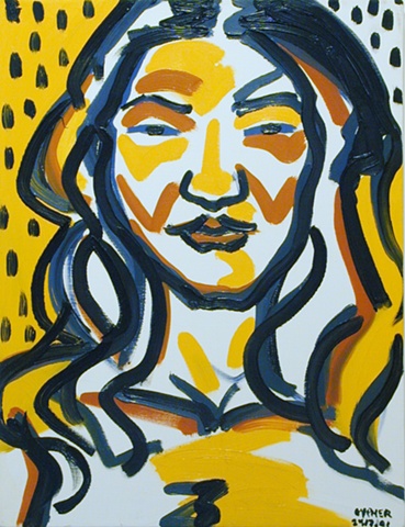 Tribal Woman, 2001, david brendan murphy, cypher, the panic artist