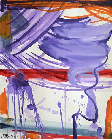 Tempest No. 2, 2014, watercolour, abstract, david murphy