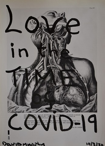 Love in the Time of COVID-19, de Sade, drawing, Indian ink, david murphy, artist