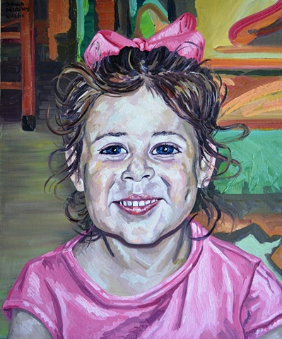 child, girl, portrait, oils, oil on canvas board, painting, male painter, contemporary painting, expressive, contemporary art, fine art, curator, art collector, visual art, art lover, kunst