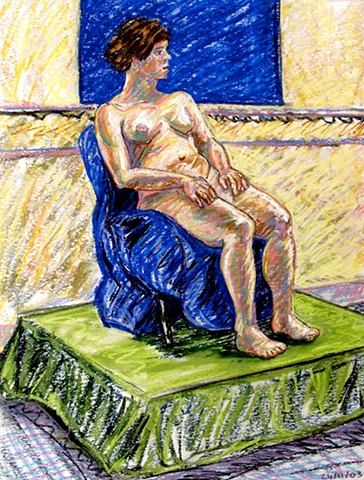 N.C.A.D. Female Seated Nude, 2003, david brendan murphy, cypher, the panic artist