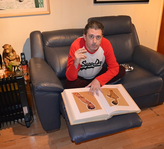 David Looking Through Egon Schiele Book No. 3