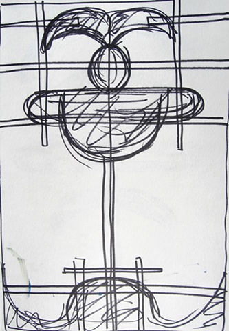 Abstract Study No. 4, Notebook No. 1, 1995, david brendan murphy, cypher, the panic artist