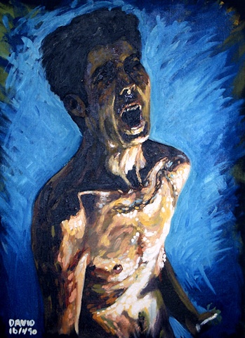 Wolf Boy, 1991, david brendan murphy, cypher, the panic artistexpressionism, neo-expressionism, ireland, dublin, irish