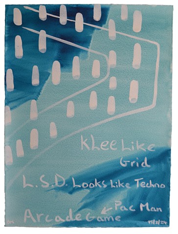 Notebook Revisited No. 6, text, watercolour, gouache, painting