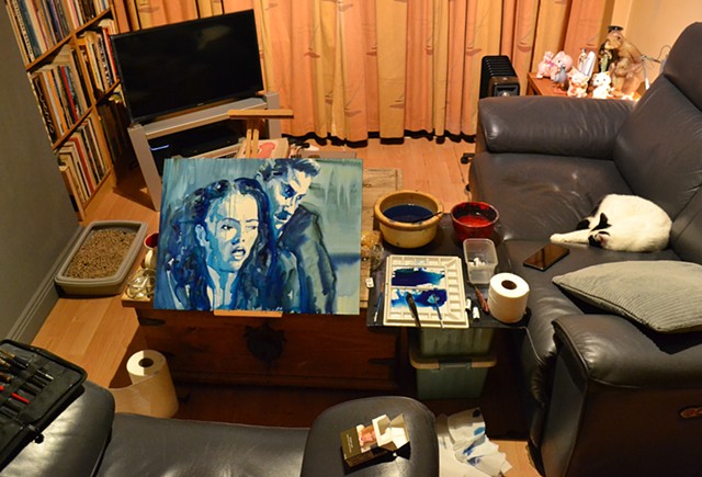 David's Watercolour in Progress No. 1