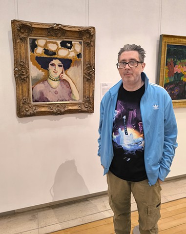David in Front of Kees van Dongen in the NGI
