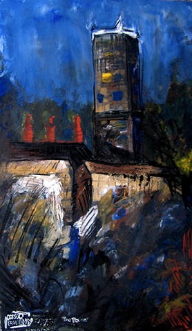 Tower In St. Anne's Park Raheny, 1987, david brendan murphy, cypher, the panic artist