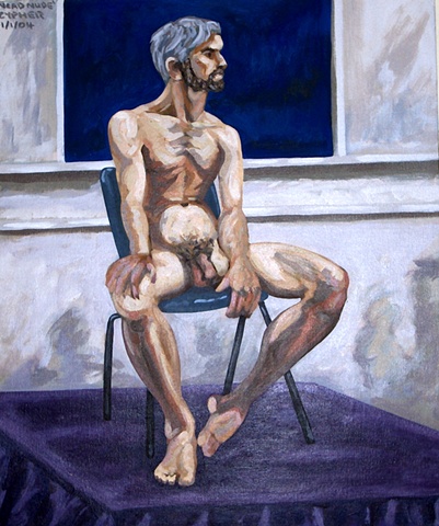 N.C.A.D. Seated Male Nude No. 3