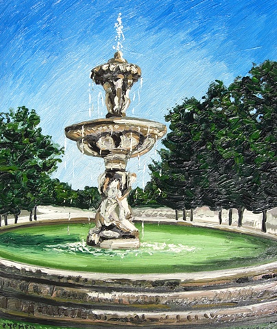 Fountain In Parque Del Reterio Madrid No. 2