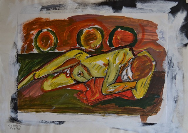 City Arts Centre Life Painting Lying Male Nude, david murphy, ireland, dublin