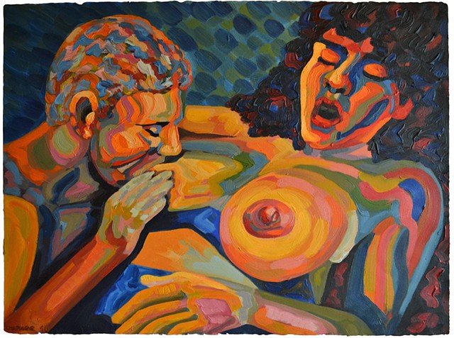 Nurture, Neo-Expressionism, breasts, porn, sex, David Murphy, Cypher, Irish, Ireland