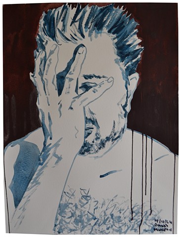 Self-Portrait with Hand Covering Face
