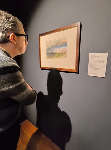 David Viewing Turner's Watercolours Scotland's Vaughan Bequest No. 2