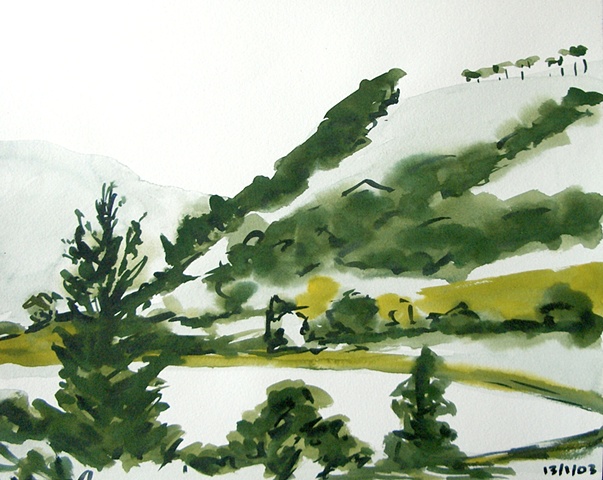 Glendalough Sketch, 2003, david brendan murphy, cypher, the panic artist