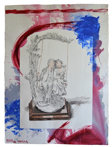 Mother's Ornament No. 2, 2013, painting, collage, drawing, david murphy