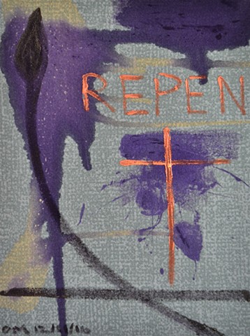 Repent, abstract, carpet, acrylic, David Murphy