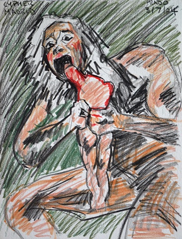 Study After Goya No. 1, 2004, david brendan murphy, cypher, the panic artist