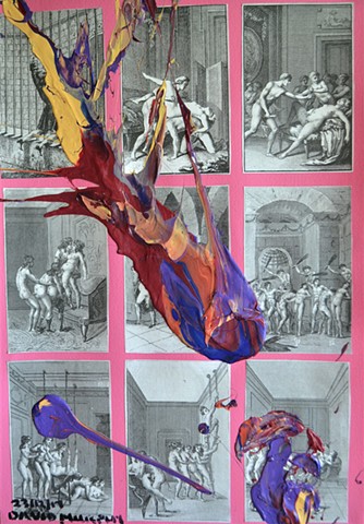 collage, erotica, abstract, vintage, collage, david murphy, 
