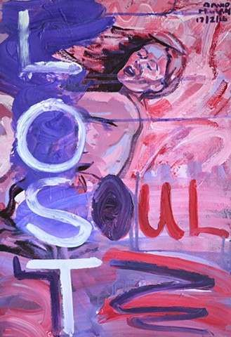 Lost Soul No. 2, david murphy, acrylic, post-modern, neo-expressionism,