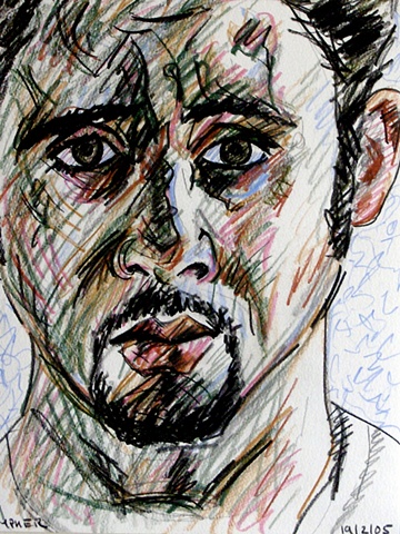 self-portrait, bust, head, drawing, coloured pencils, male painter, contemporary painting, expressive, contemporary art, fine art, curator, art collector, visual art, art lover, kunst
