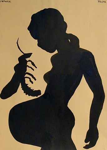 Pregnant Woman and Scorpian